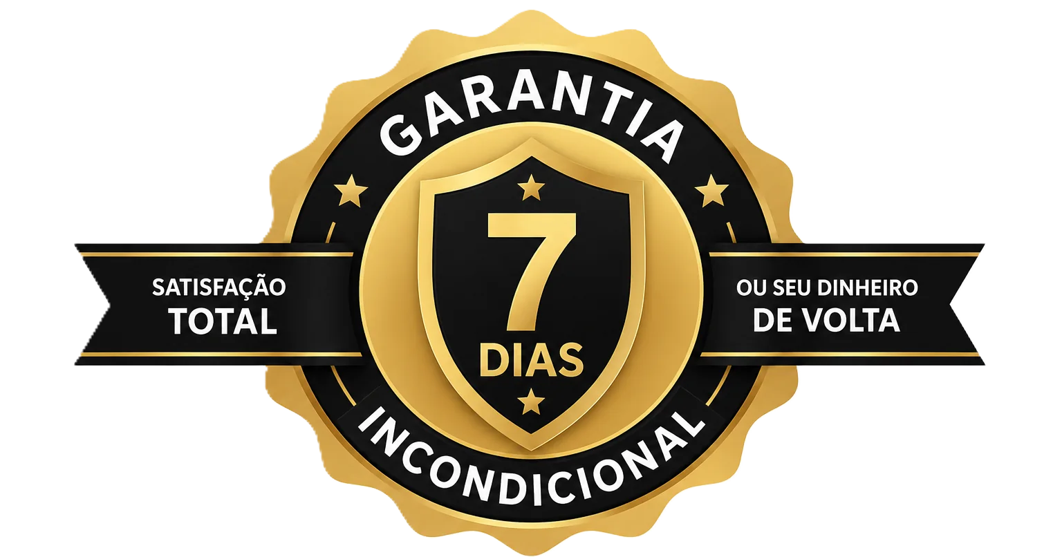 Selo de garantia incondicional de 7 dias